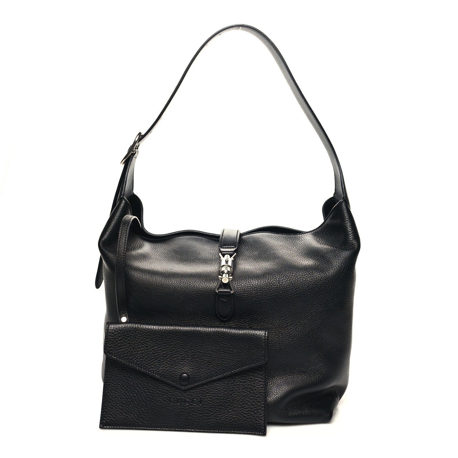Gucci Soft Grained Calfskin Small Jackie 1961 Shoulder Bag Black 1 of 14