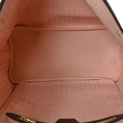 Louis Vuitton Damier Ebene Neo Neverfull MM Rose Ballerine 6 of 10
