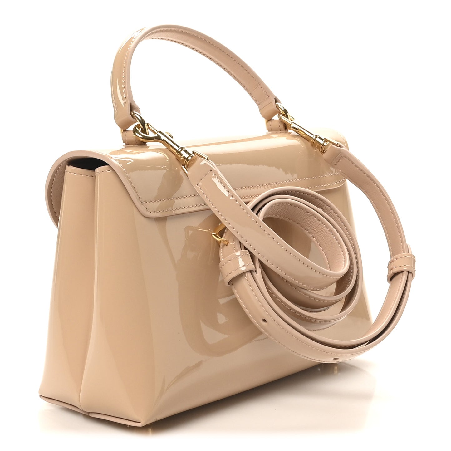 Patent Calfskin Teen Nino Poudre