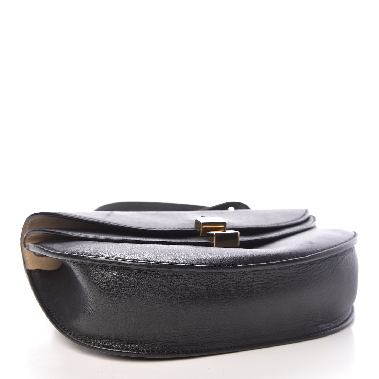 Calfskin Mini Georgia Crossbody Bag Black