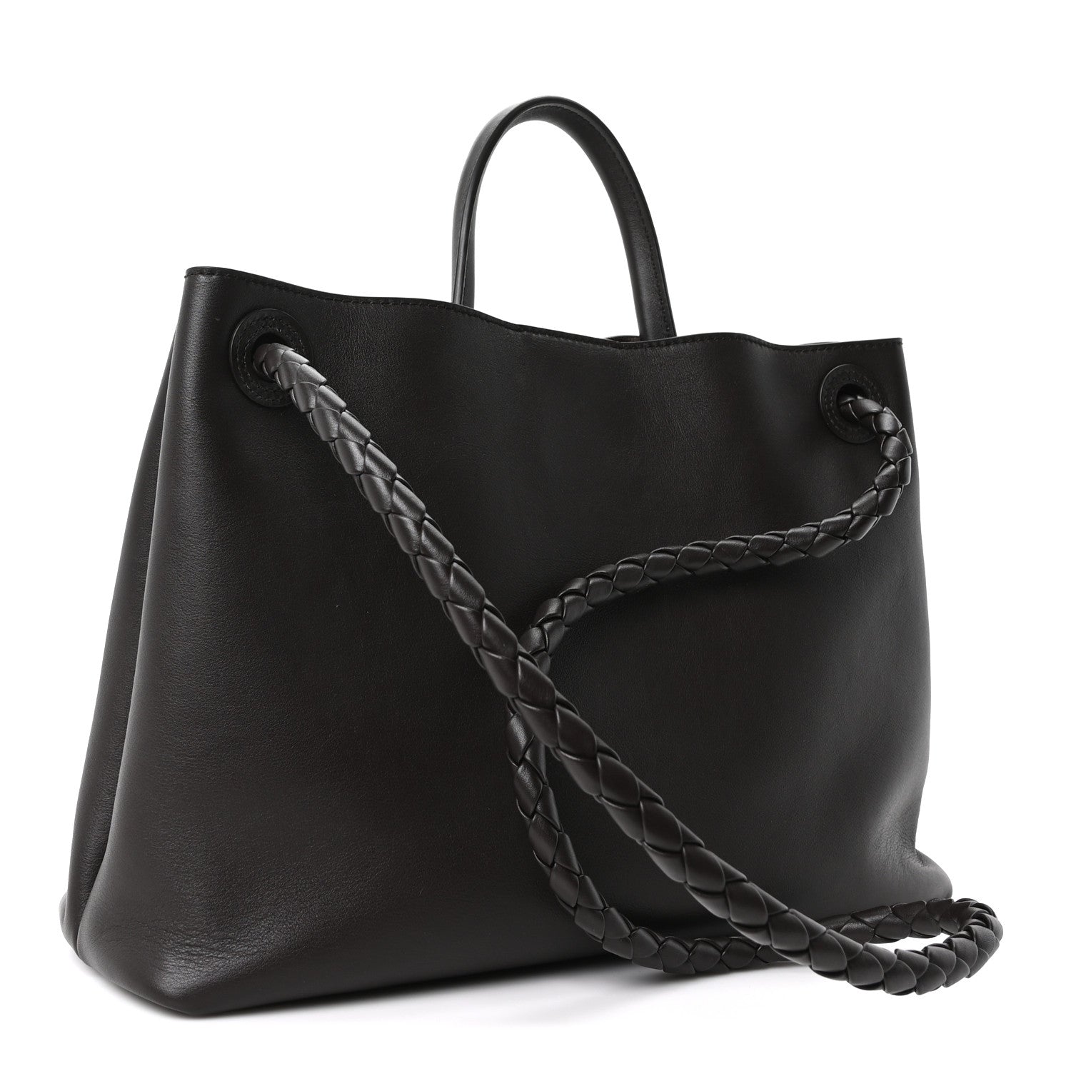 Bottega Veneta Silky Calfskin Medium Andiamo Shoulder Bag Fondant 2 of 8