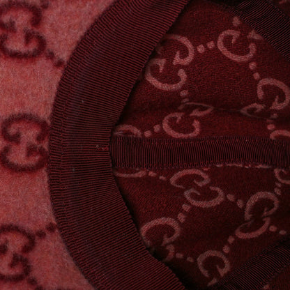 Gucci Covered Wool GG Monogram Baseball Hat S Roseate Red 8 of 8