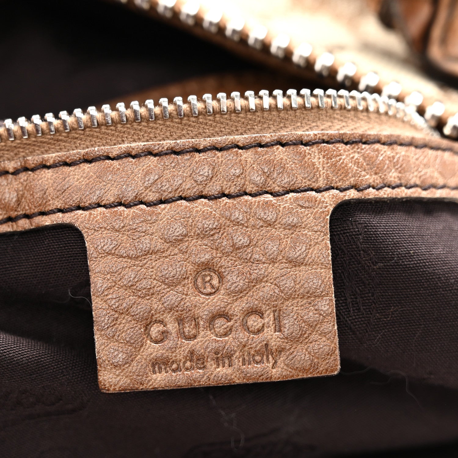 Gucci Monogram Bamboo Bar Medium Tote Brown 5 of 10