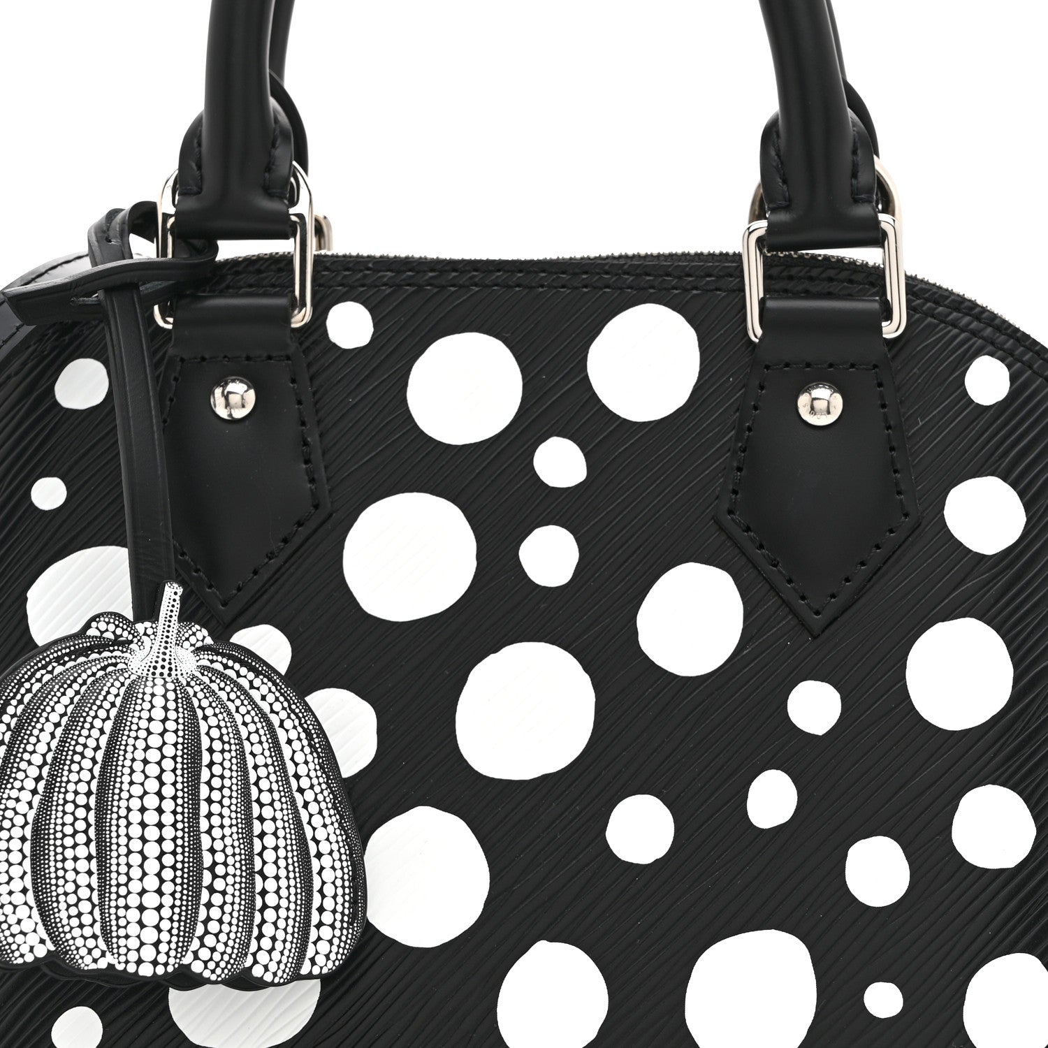 Louis Vuitton X YK Epi Alma BB Black White 8 of 10