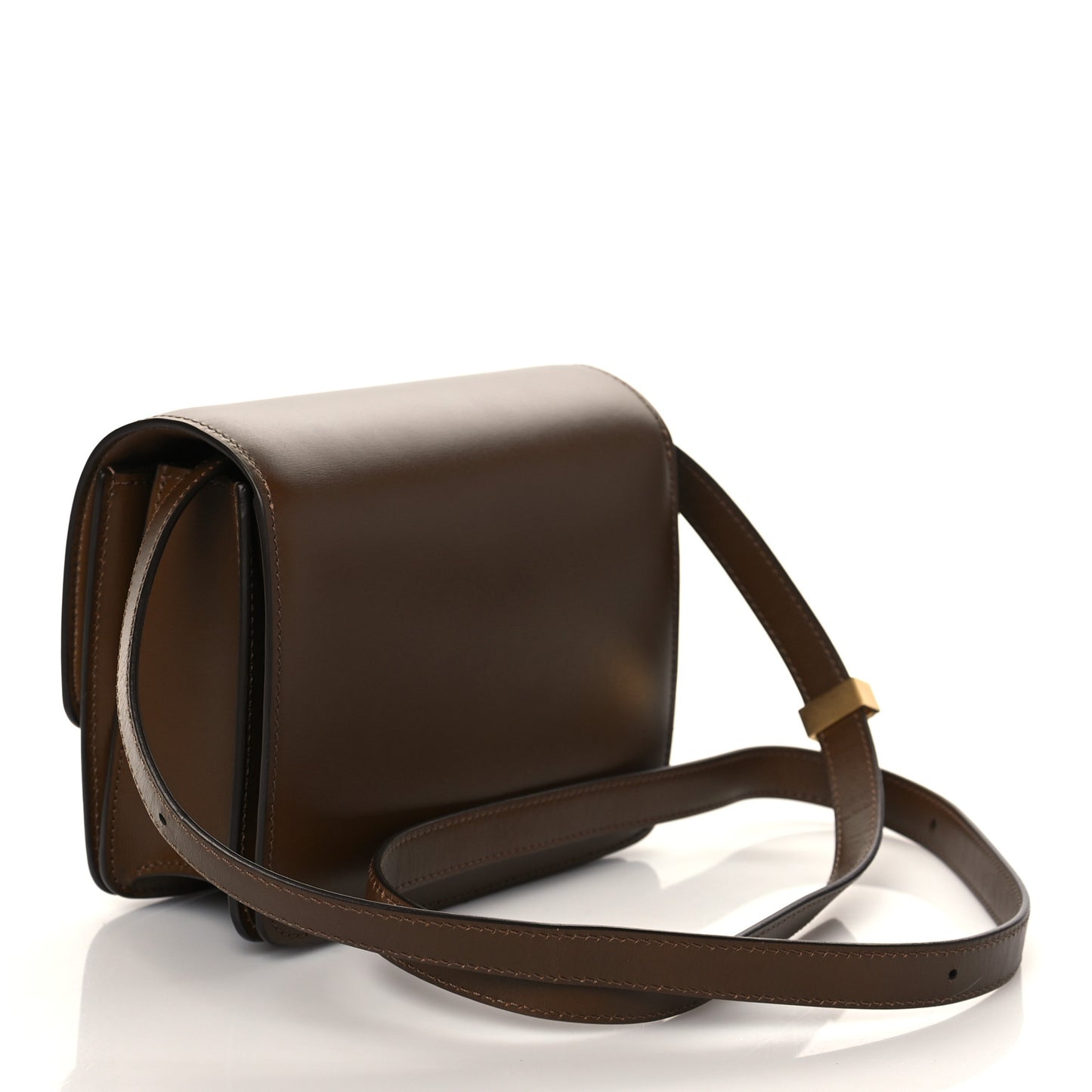 Smooth Calfskin Small Classic Box Flap Bag Camel