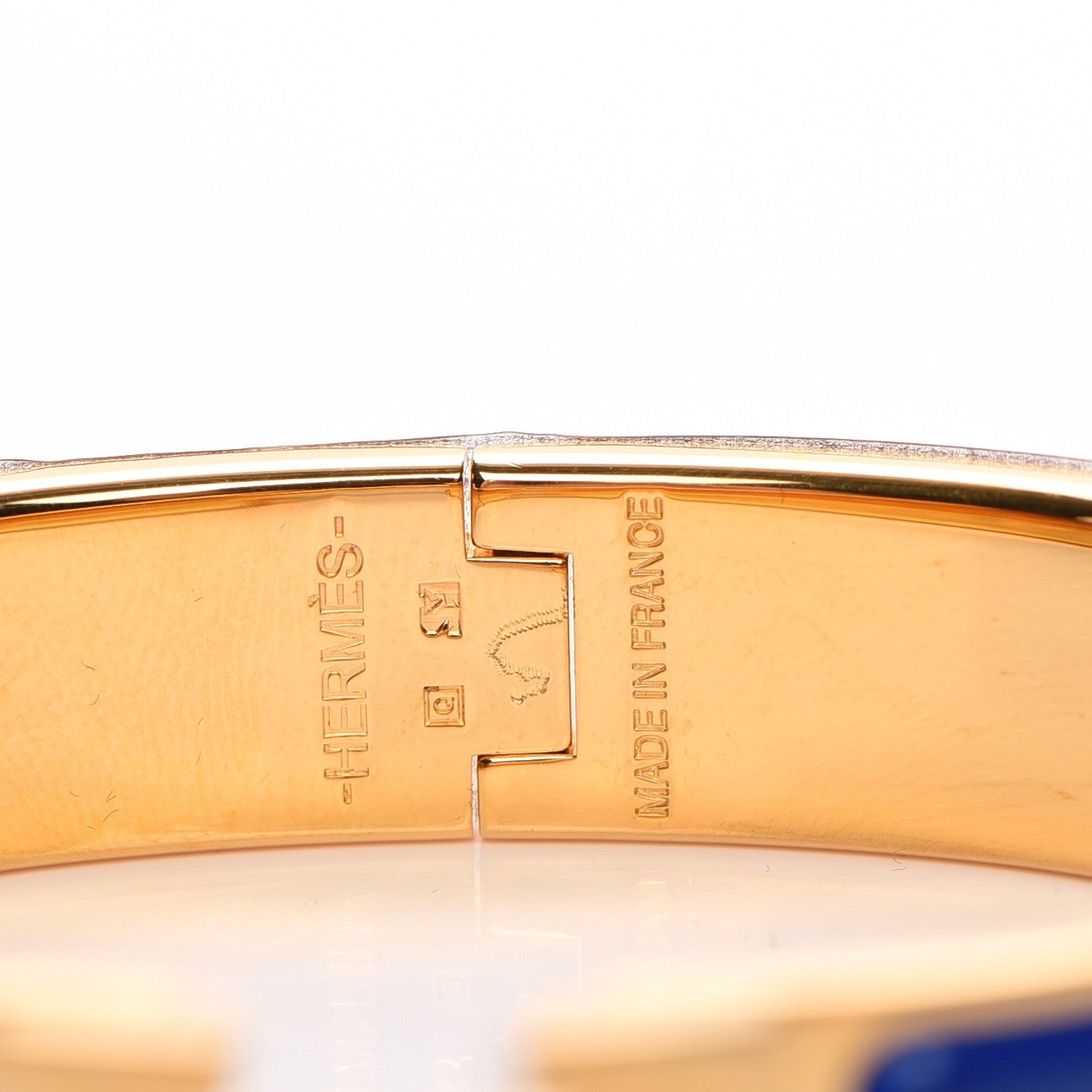 Hermes Narrow Enamel Clic Clac H Bracelet PM Bleu Royal 4 of 4