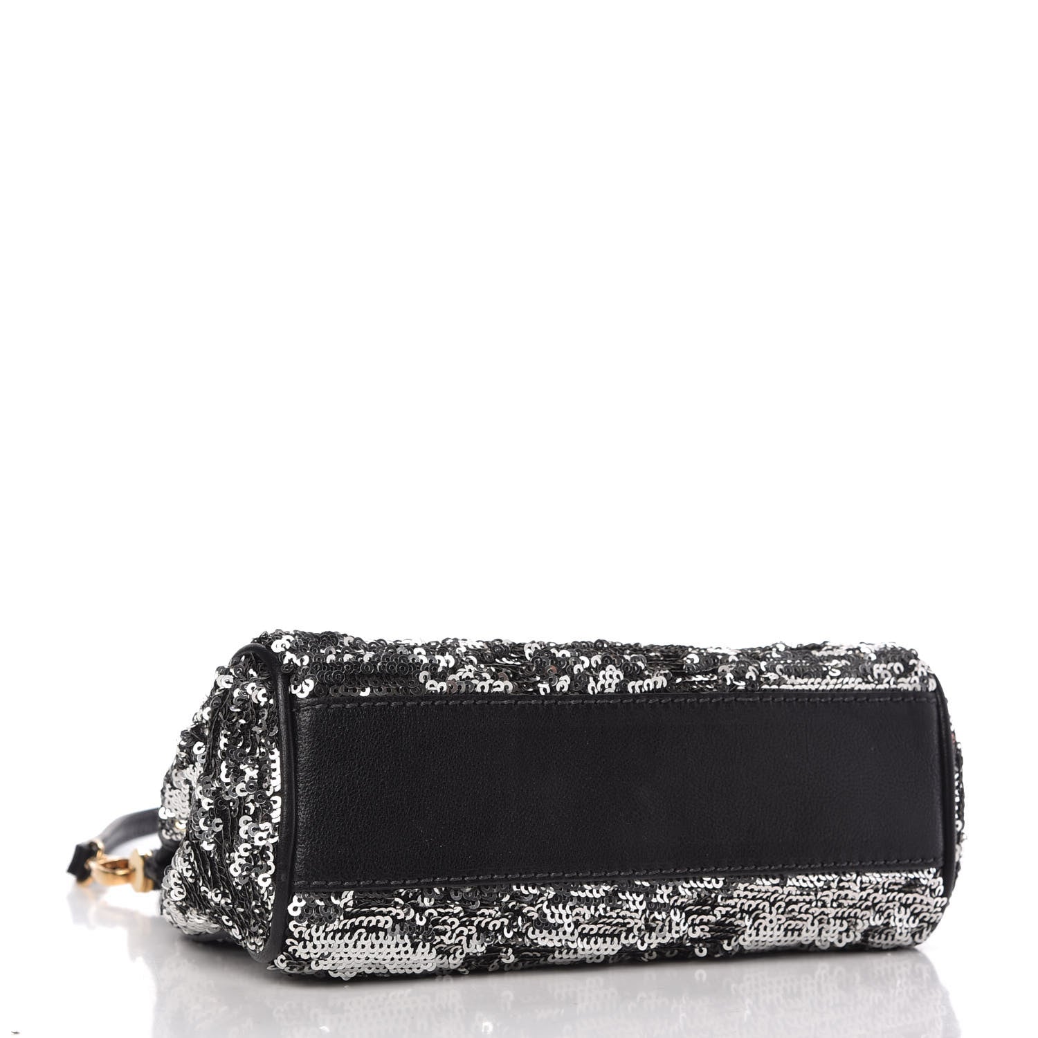 Dolce & Gabbana Sequin Small Miss Sicily Satchel Black 4 of 10