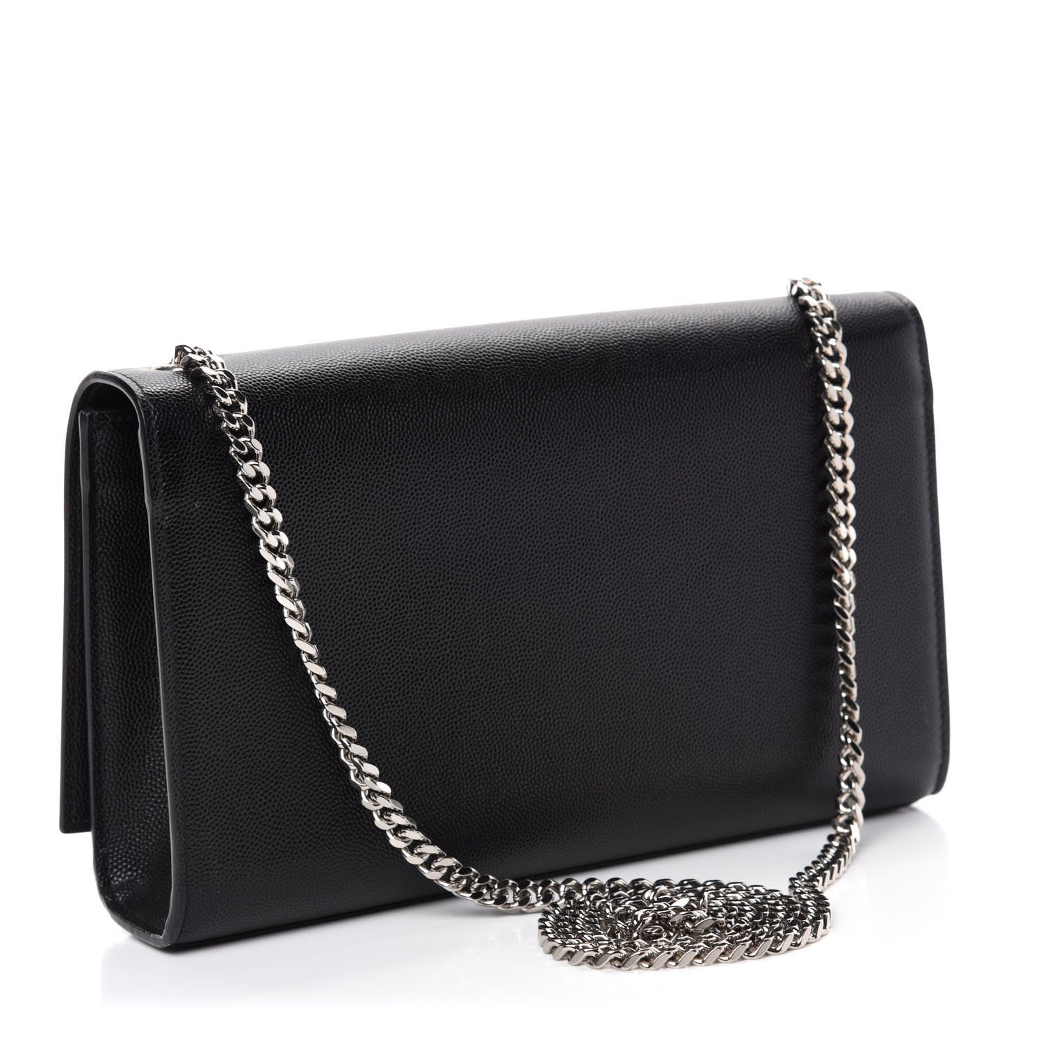 Saint Laurent Grain De Poudre Medium Classic Monogram Kate Satchel Black 3 of 11
