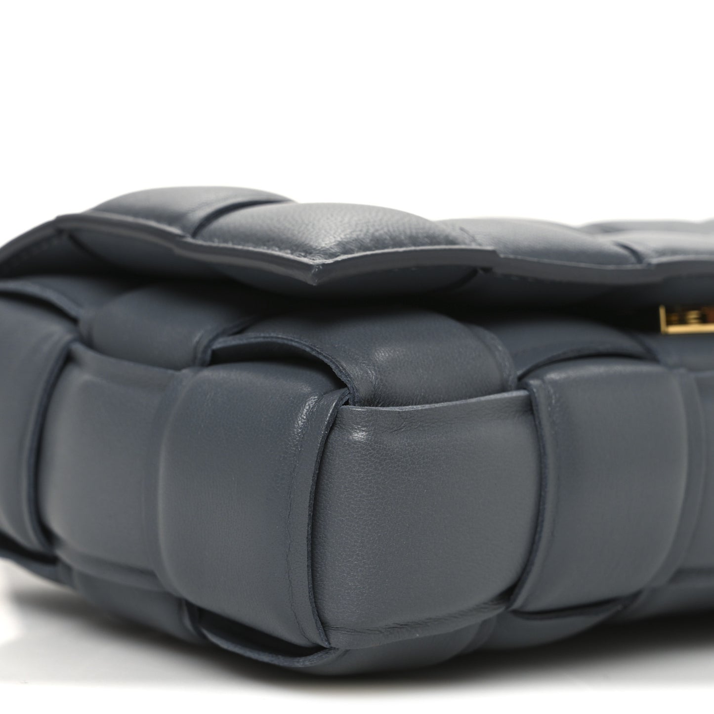 Nappa Maxi Intreccio Small Padded Cassette Crossbody Thunder