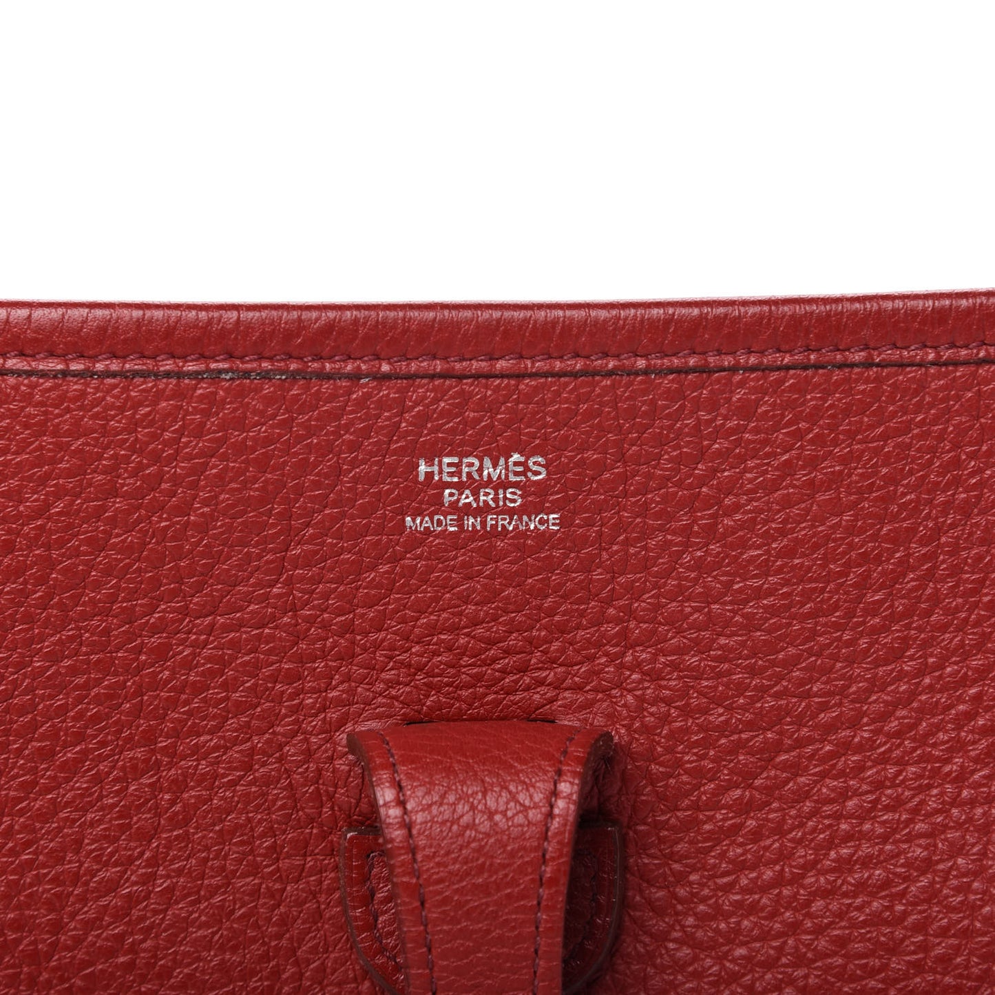 Taurillon Clemence Evelyne II PM Rouge Garance