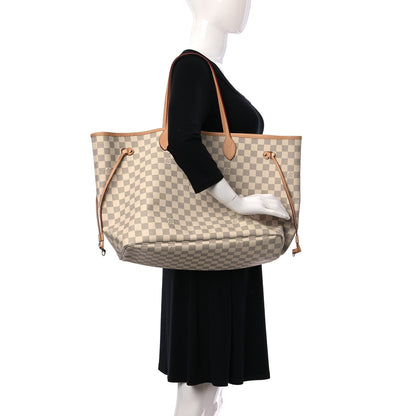 Louis Vuitton Damier Azur Neo Neverfull GM Rose Ballerine 2 of 9