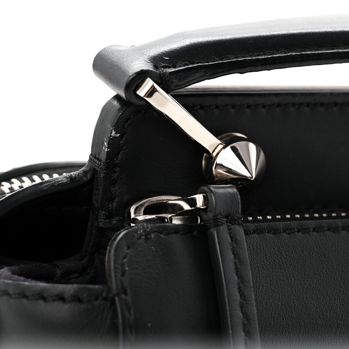 Vitello Baltico Dolce DotCom Satchel Black Blue Royal