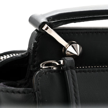 Fendi Vitello Baltico Dolce DotCom Satchel Black Blue Royal 10 of 10