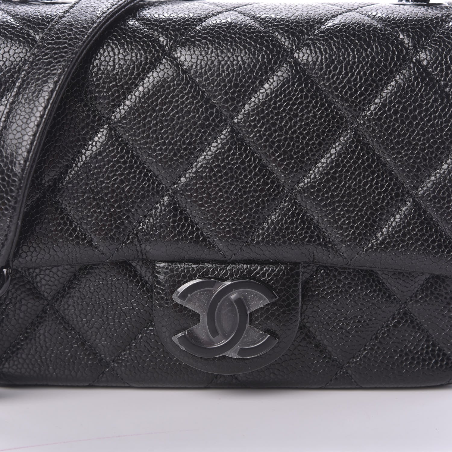 Chanel Caviar Quilted Incognito Mini Square Flap Black 12 of 13