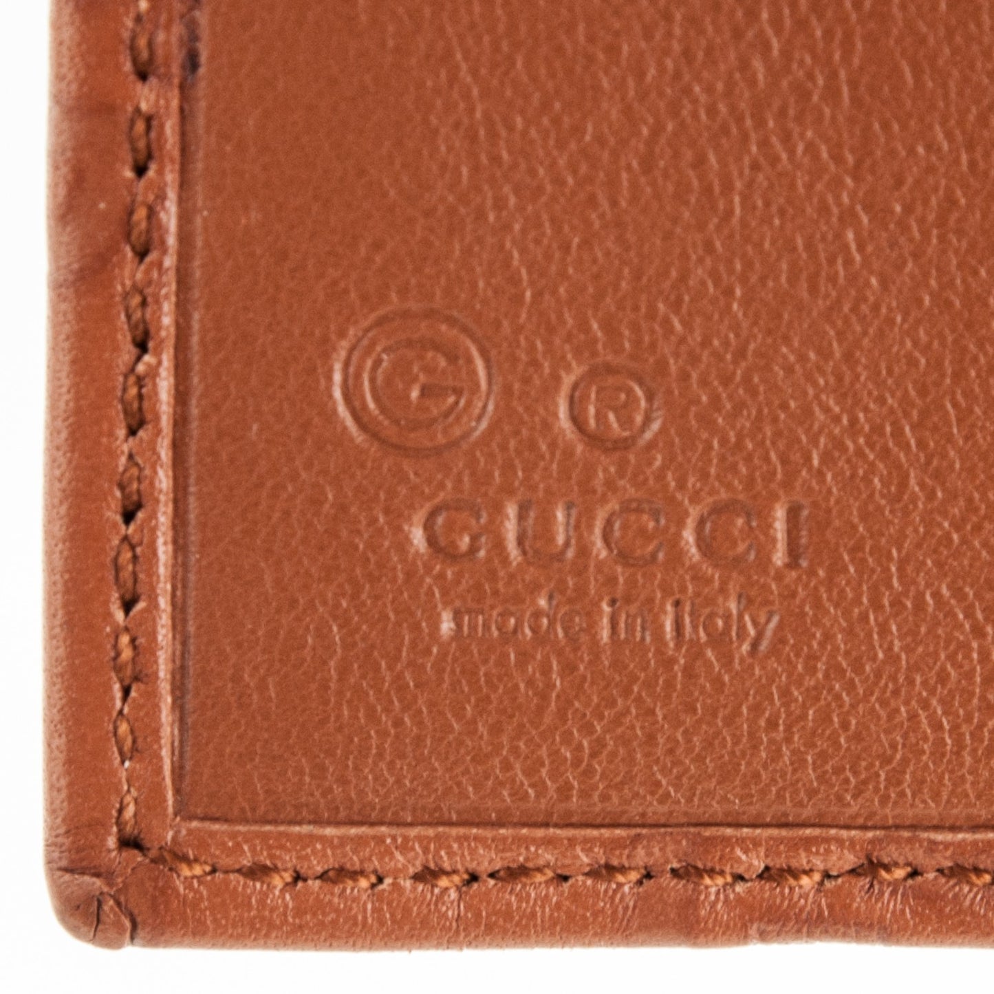 Guccissima Passport Case Saffron
