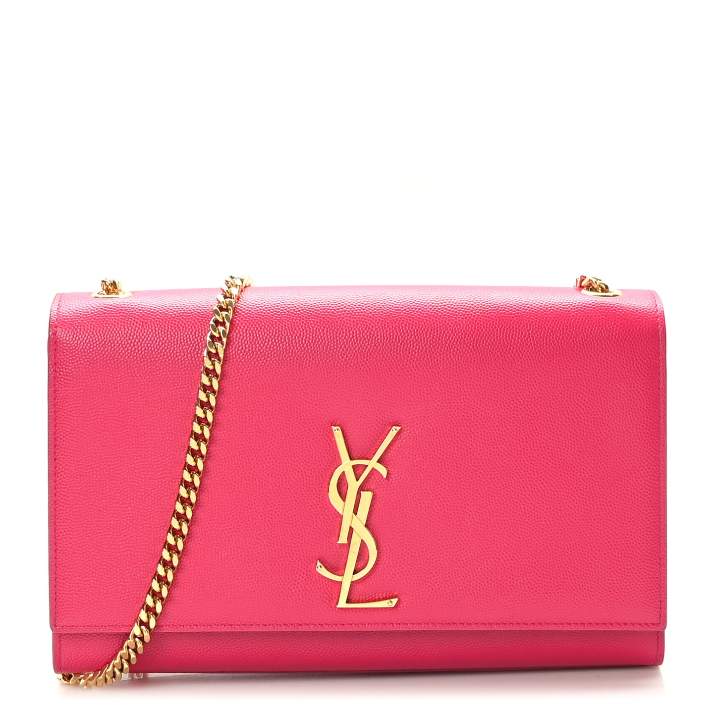 Grain De Poudre Medium Monogram Kate Satchel Lipstick Fuchsia