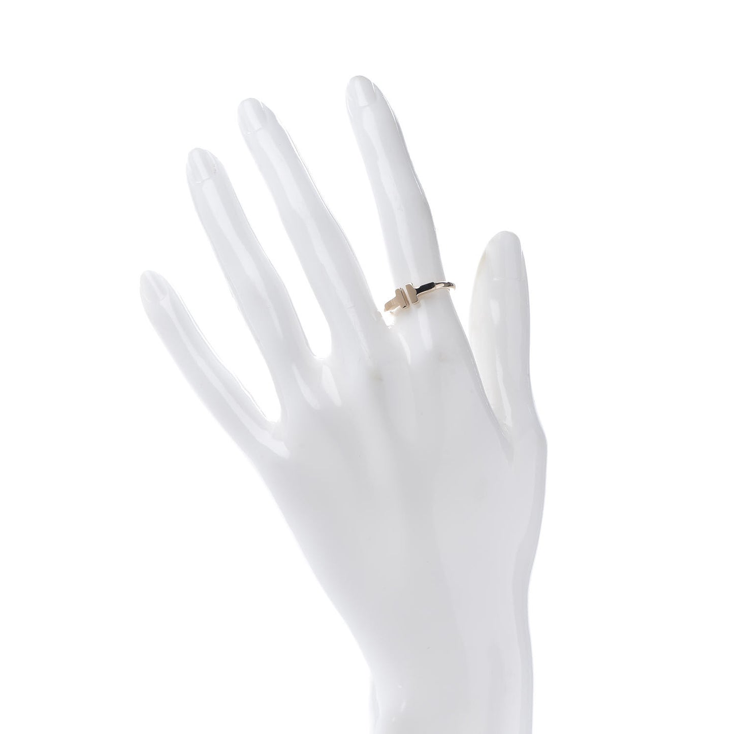 18K Rose Gold T Wire Ring 51 5.75