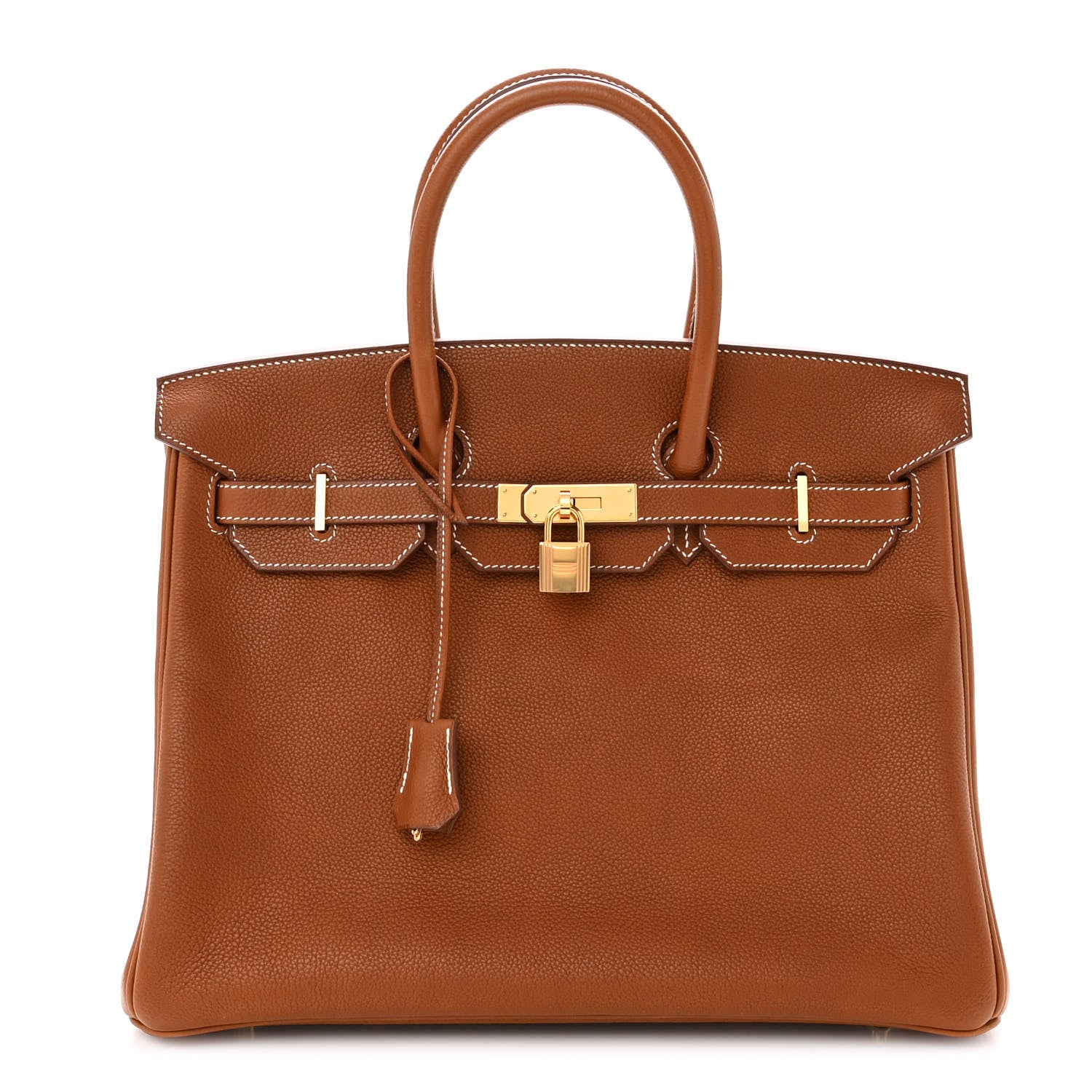 Hermes Natural Barenia Faubourg Birkin 35 Fauve 1 of 14