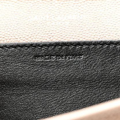 Saint Laurent Grain De Poudre Monogram Uptown Chain Wallet Taupe 8 of 11