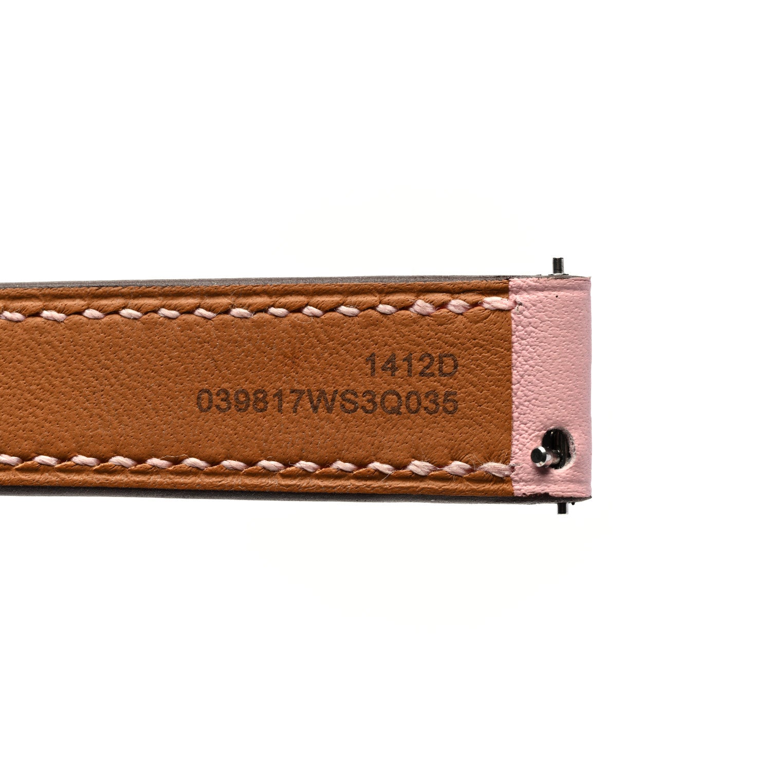 Hermes Swift Heure H Hour Watch Strap Rose Sakura 3 of 7