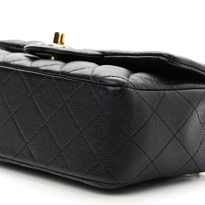 Chanel Caviar Quilted Mini Rectangular Flap Black 9 of 9