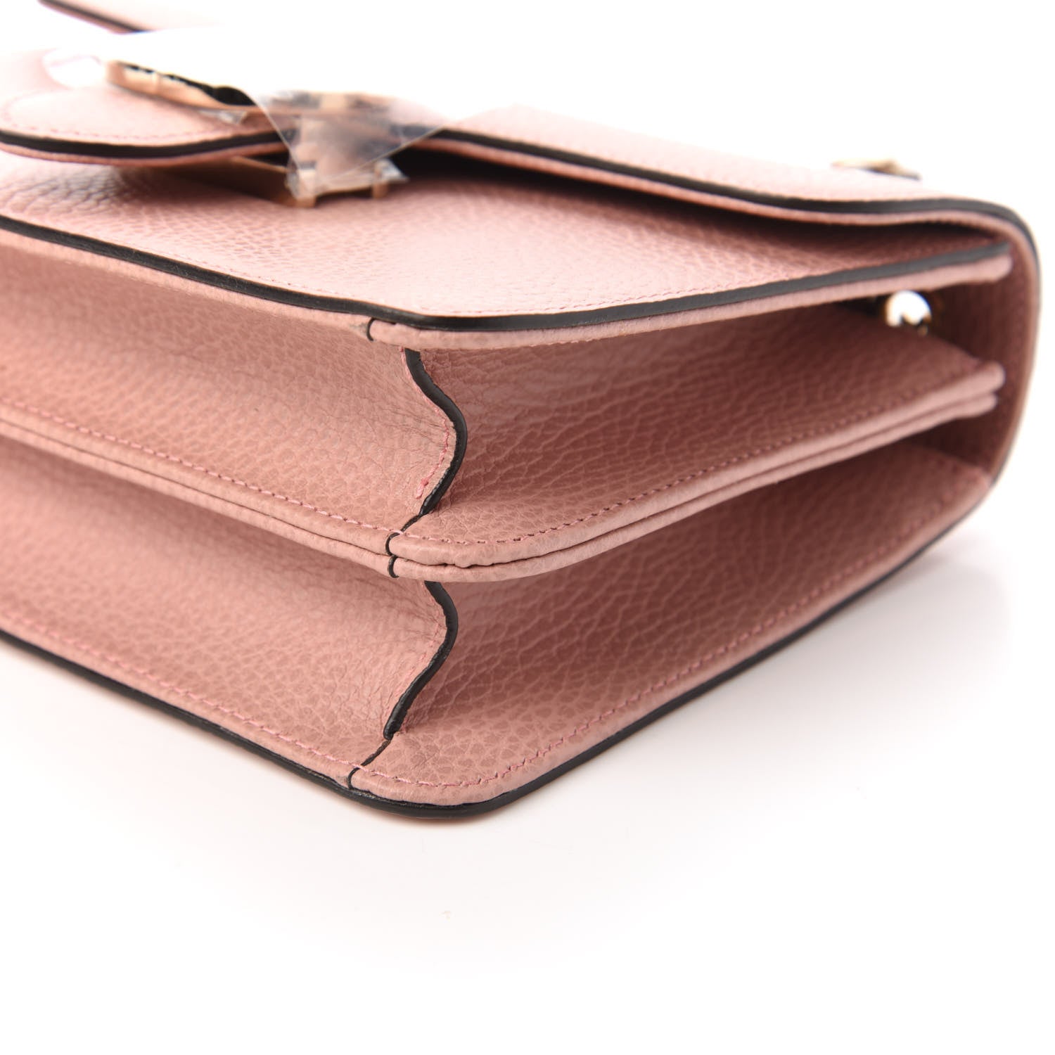 Gucci Dollar Calfskin Small Interlocking G Shoulder Bag Soft Pink 7 of 11