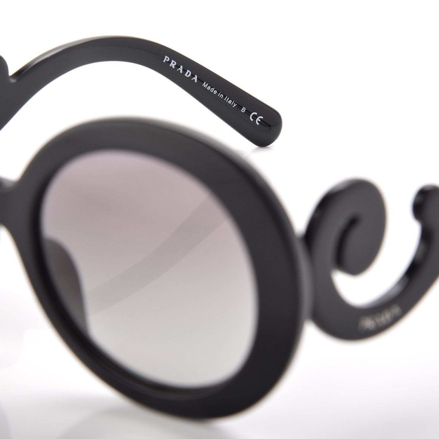 Prada Baroque Sunglasses SPR 27N Black 5 of 6