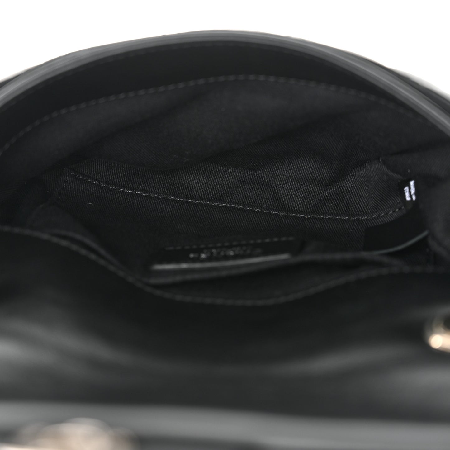 Calfskin Quilted CC Uniform Flap Belt Bag Black