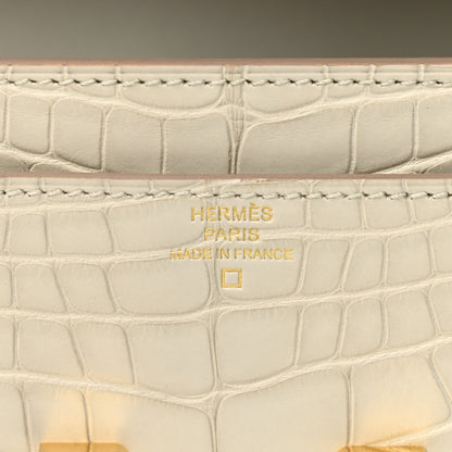 Hermes Matte Alligator Constance Long To Go Wallet Beton 6 of 7