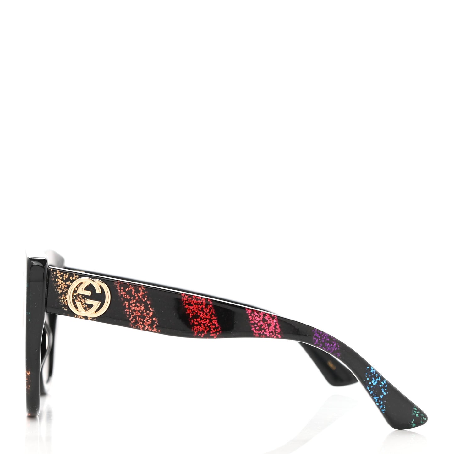 Acetate Glitter Sunglasses GG0327S Black