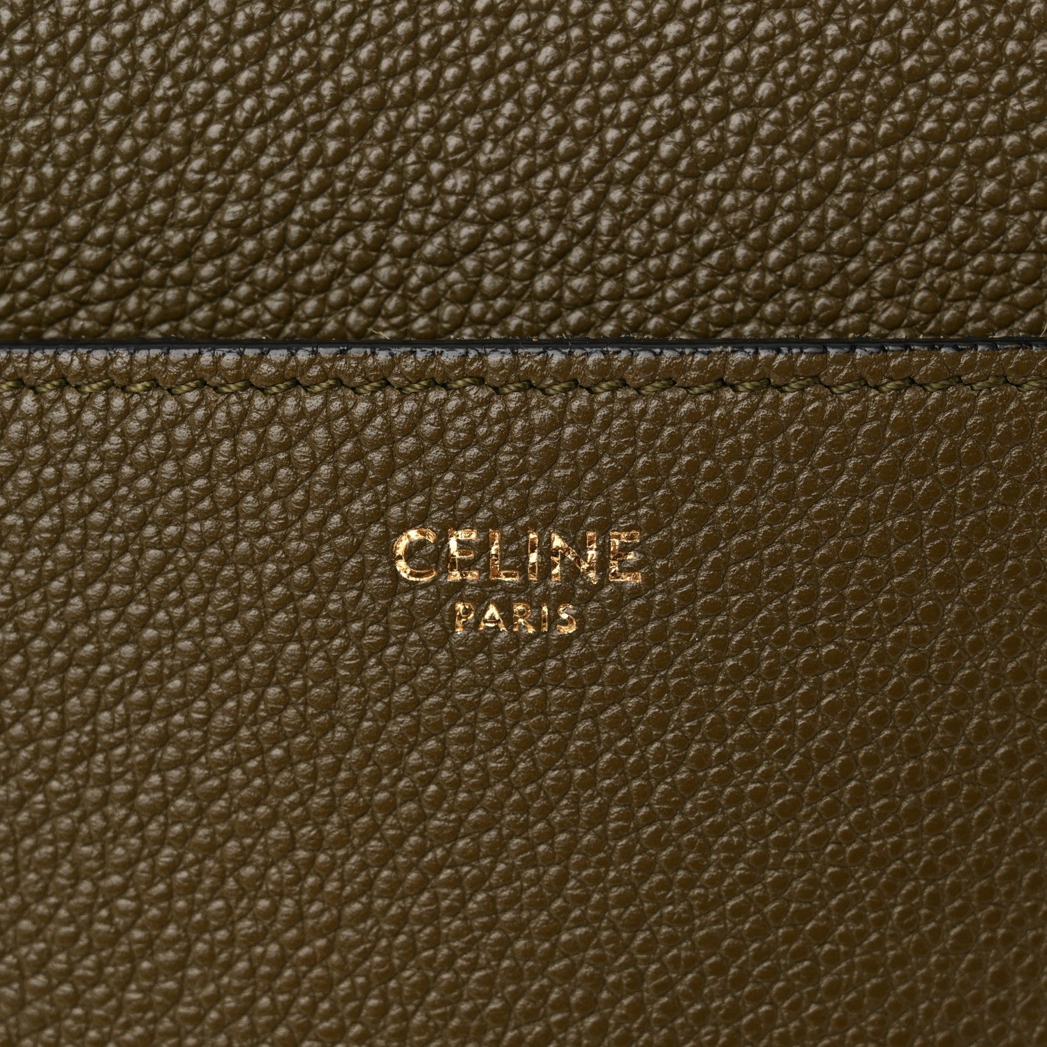 Celine Soft Grained Calfskin Sangle Bucket Bag Light Khaki 6 of 11