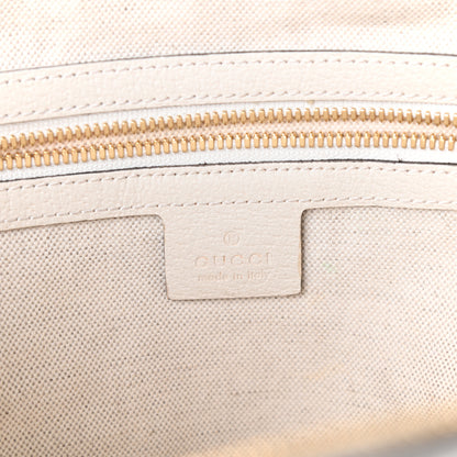 Gucci GG Supreme Monogram Flora Web Small Ophidia Half Moon Hobo White 7 of 10
