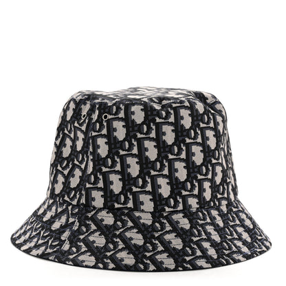 Christian Dior Oblique Reversible Teddy-D Brim Bucket Hat Blue 1 of 13