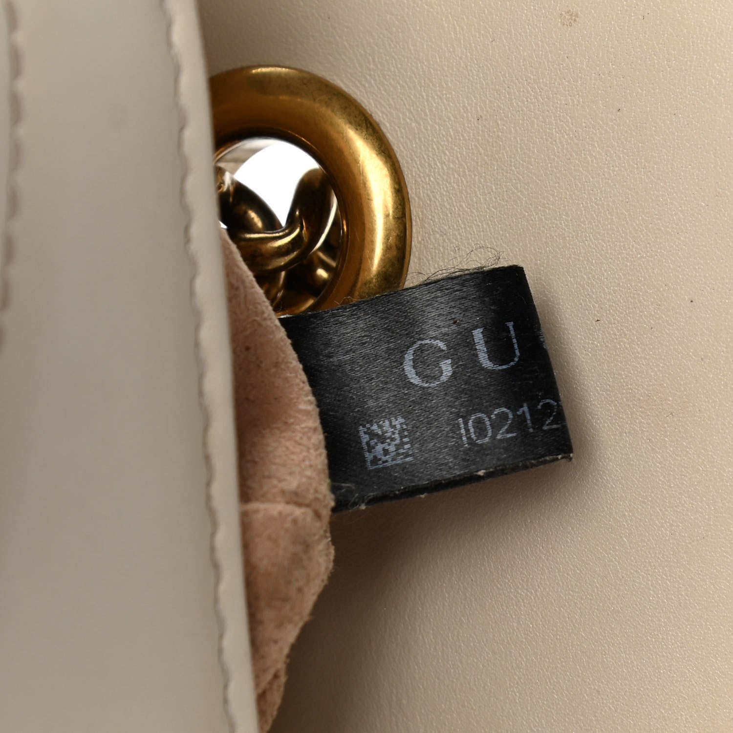 Gucci Calfskin Matelasse Mini GG Marmont Shoulder Bag White 7 of 13