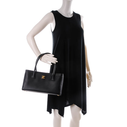 Chanel Calfskin Small Cerf Shopper Tote Black 2 of 8