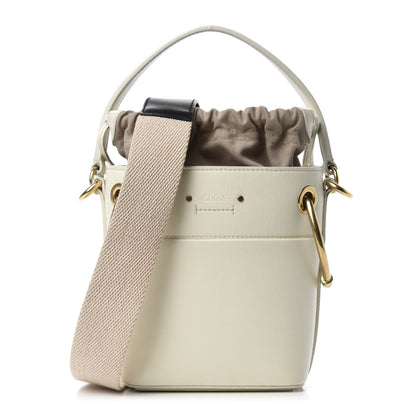 Chloe Smooth Calfskin Mini Roy Bucket Bag Natural White 1 of 11
