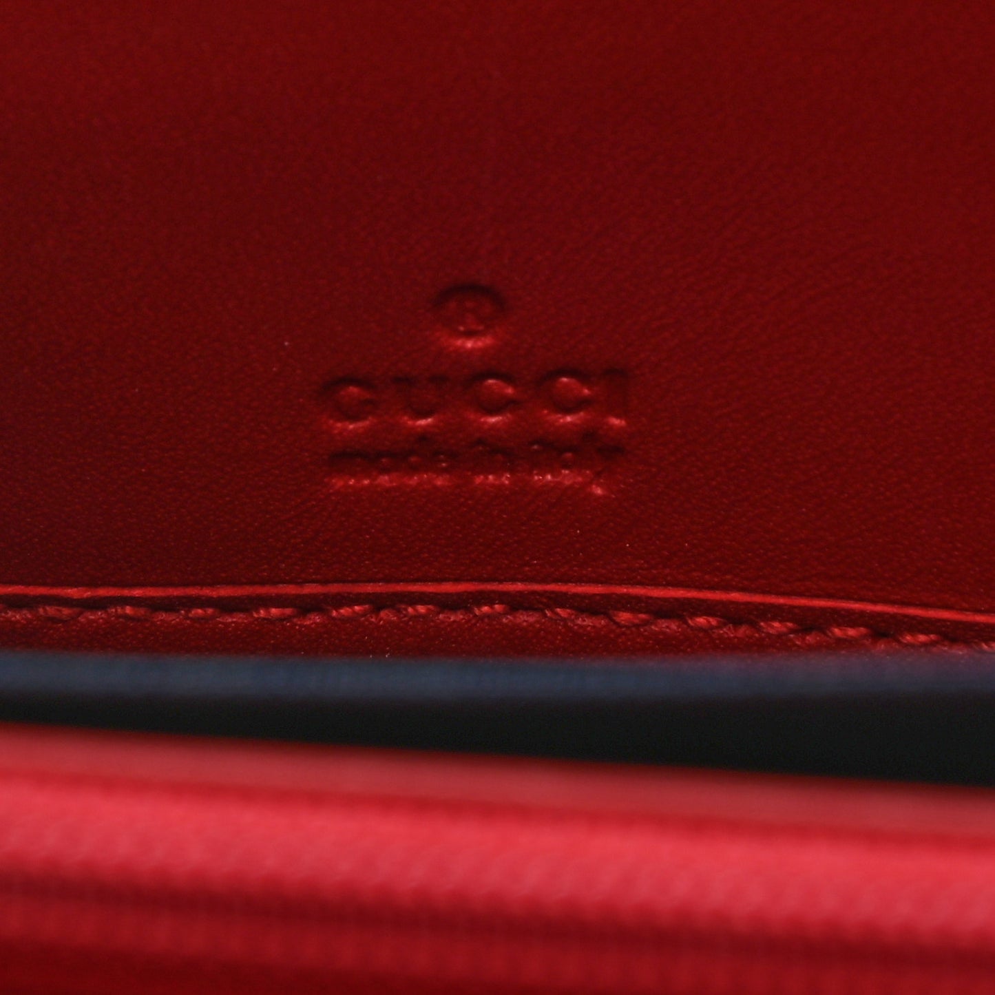 GG Supreme Monogram Blooms Zip Around Wallet Blue Red