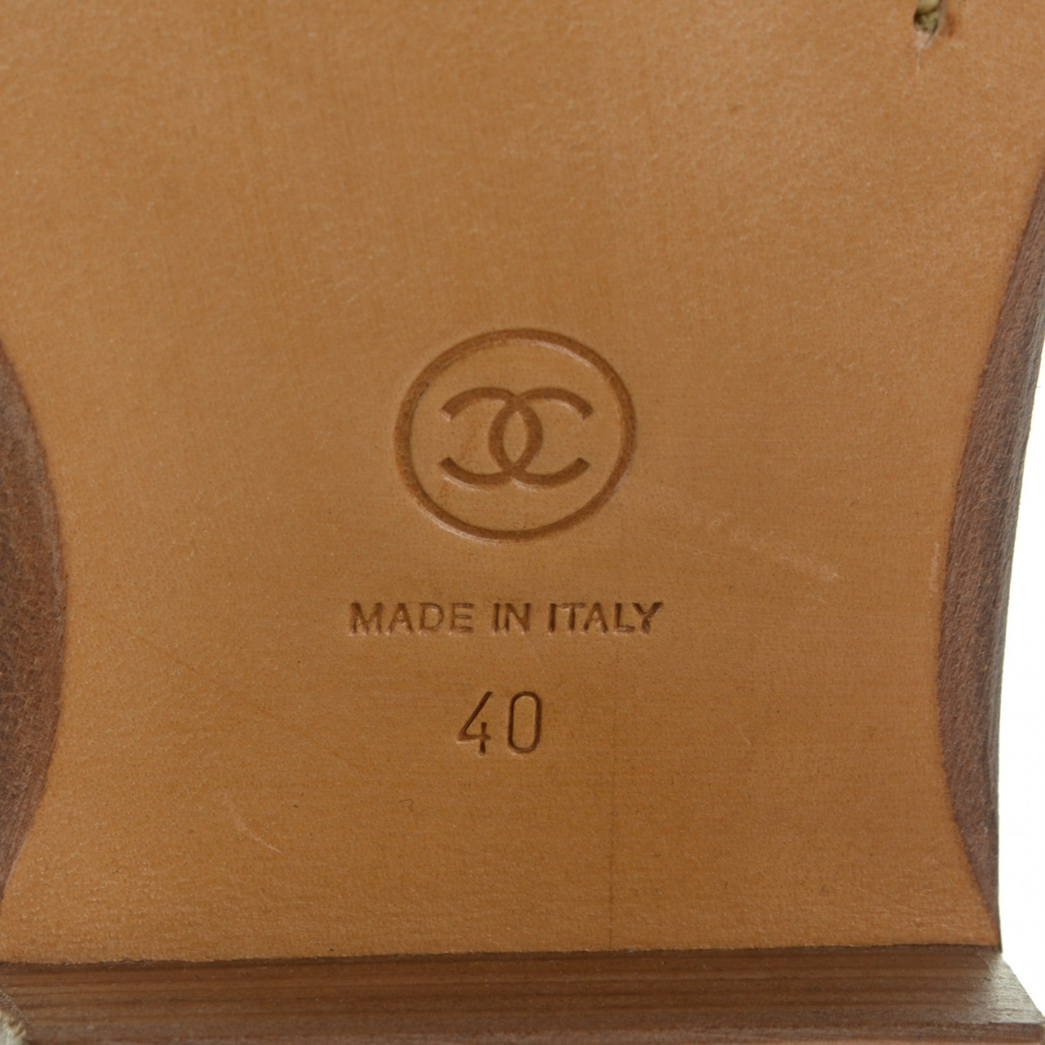 Chanel Grained Calfskin CC Short Boots 40 Brown 6 of 8