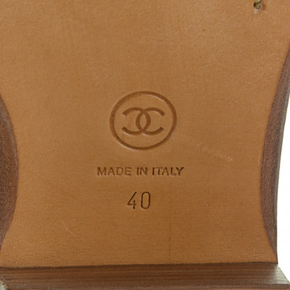 Chanel Grained Calfskin CC Short Boots 40 Brown 6 of 8