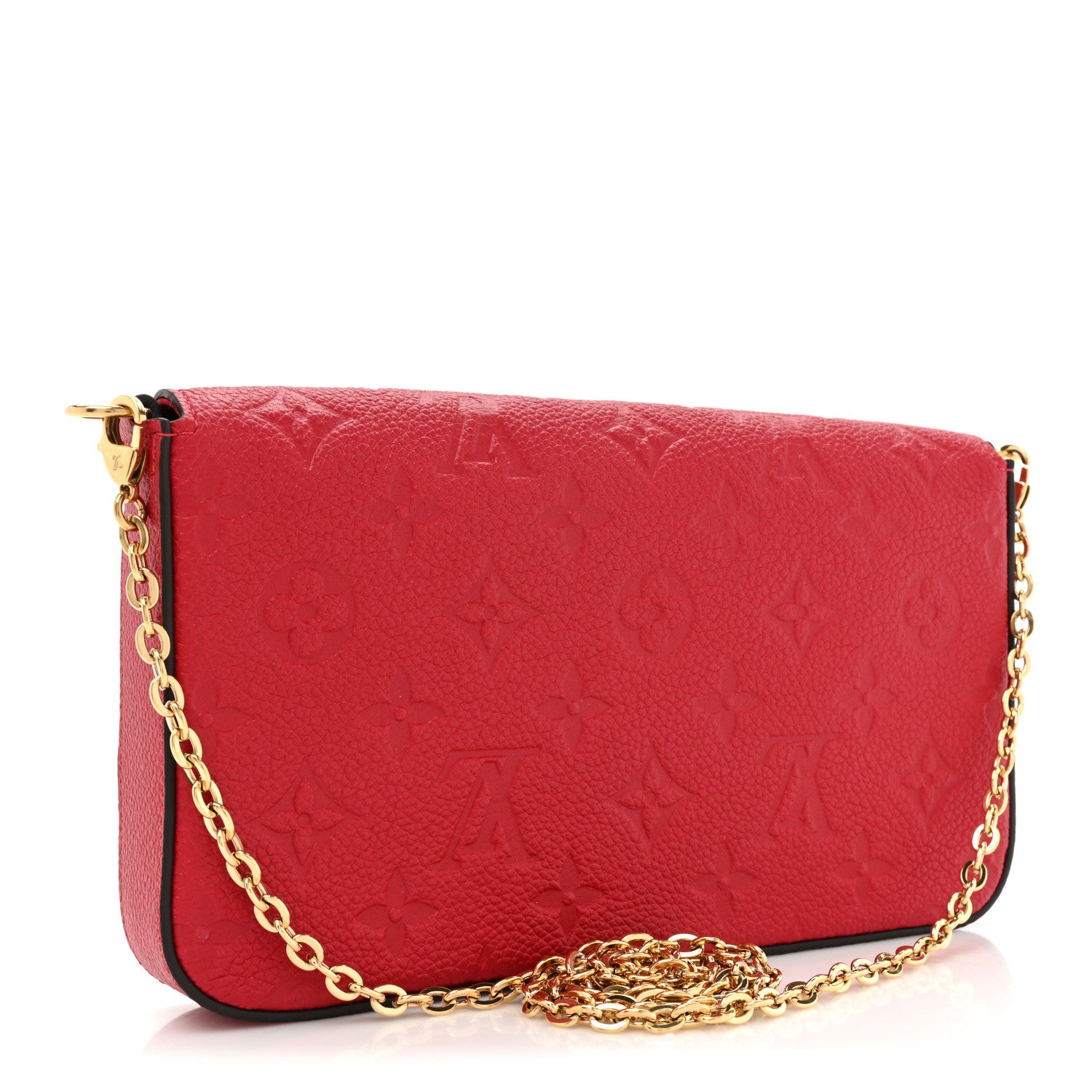 Louis Vuitton Empreinte Pochette Felicie Chain Wallet Scarlet 4 of 13
