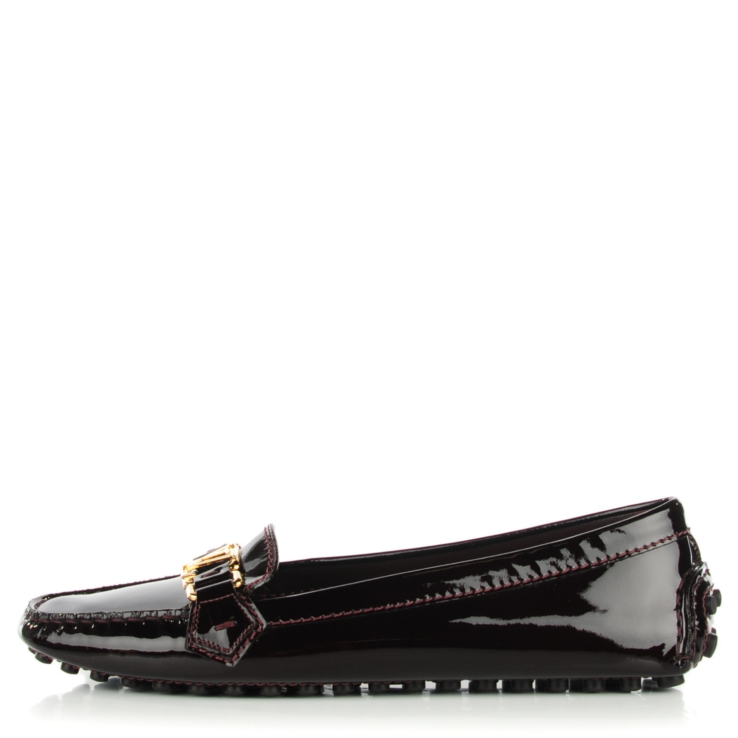 Louis Vuitton Patent Calfskin Oxford Loafers 40 Amarante 1 of 7