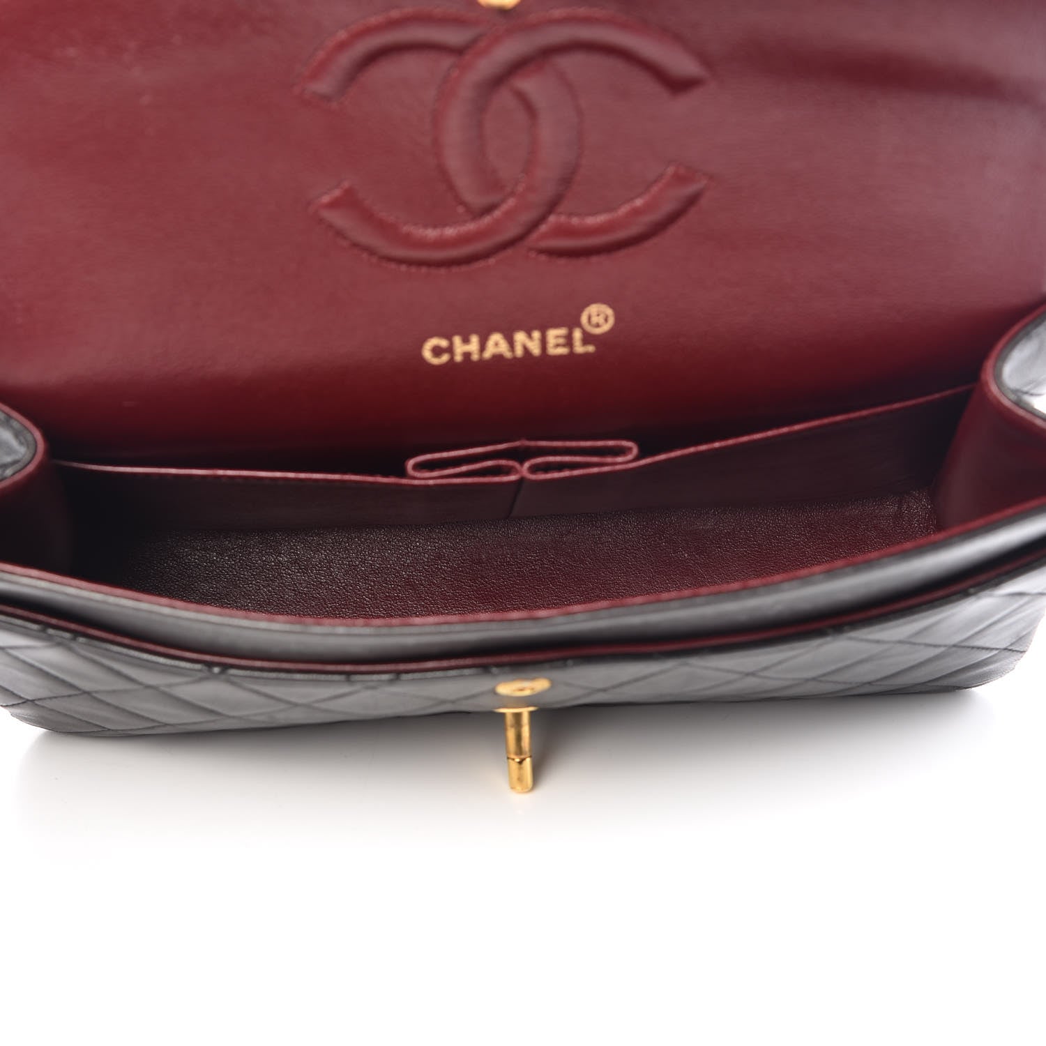 Chanel Lambskin Quilted Medium Double Flap Black 5 of 15