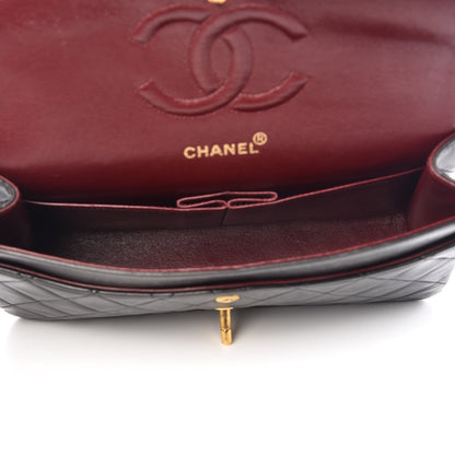 Chanel Lambskin Quilted Medium Double Flap Black 5 of 15
