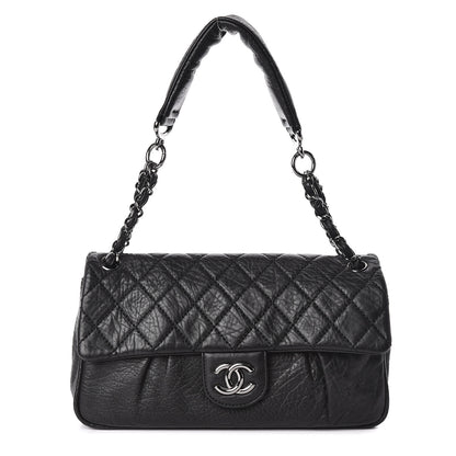 Chanel Distressed Lambskin Lady Braid Flap Black 1 of 9