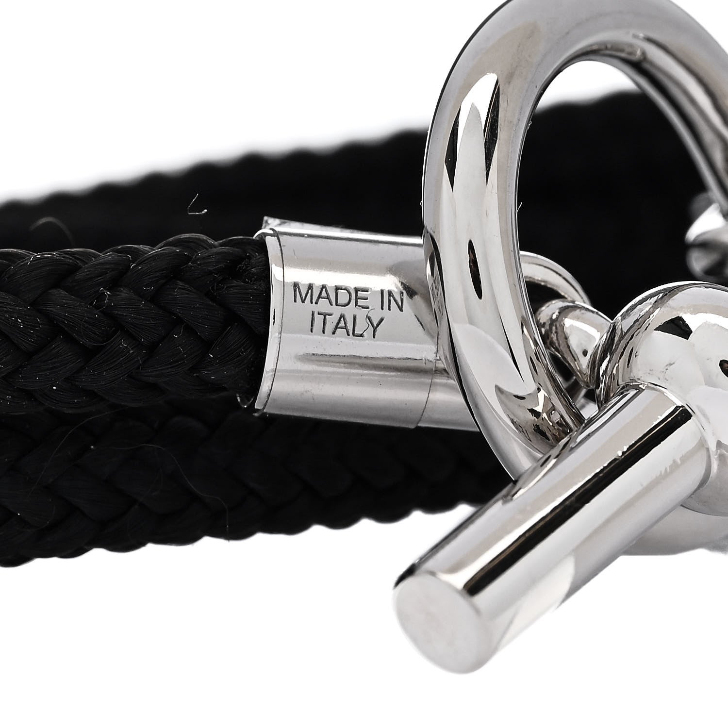 Hermes Silk Maxi Glenan Double Tour Bracelet Black 5 of 6