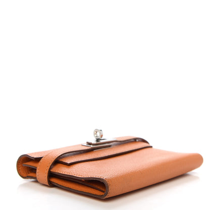 Hermes Chevre Mysore Kelly Compact Wallet Orange 4 of 7