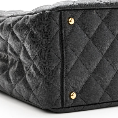 Chanel Caviar Quilted Small Shopping Tote Black 9 of 11