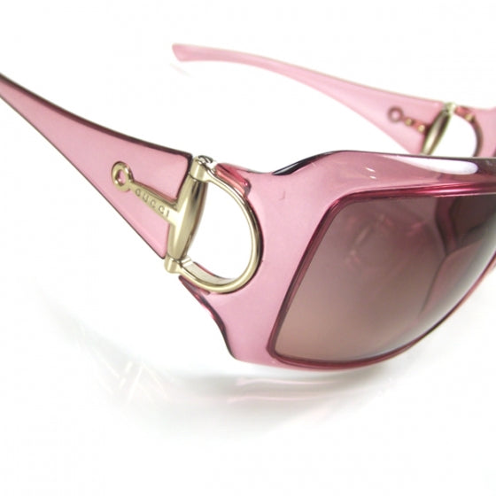 Horsebit Butterfly Frame Sunglasses Pink