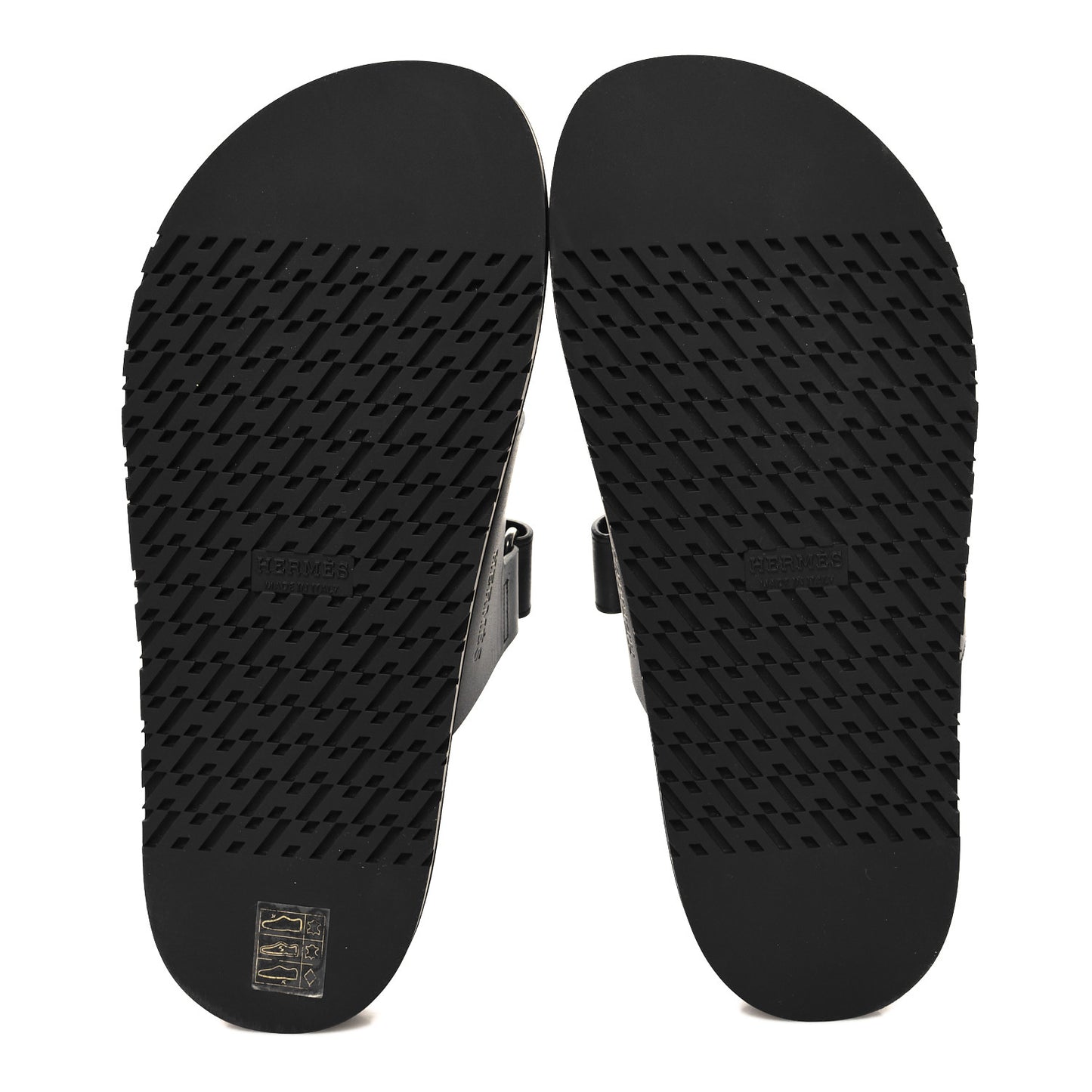 Calfskin Womens Chypre Sandals 39.5 Black