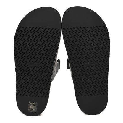 Hermes Calfskin Womens Chypre Sandals 39.5 Black 5 of 9
